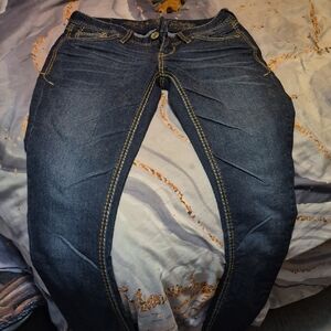 Express Dark Blue Skinny Jeans